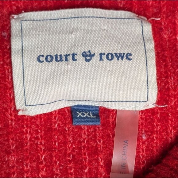 Court & Rowe Sweater Striped Colorblock Red Gray Purple Womens XXL - Picture 3 of 7